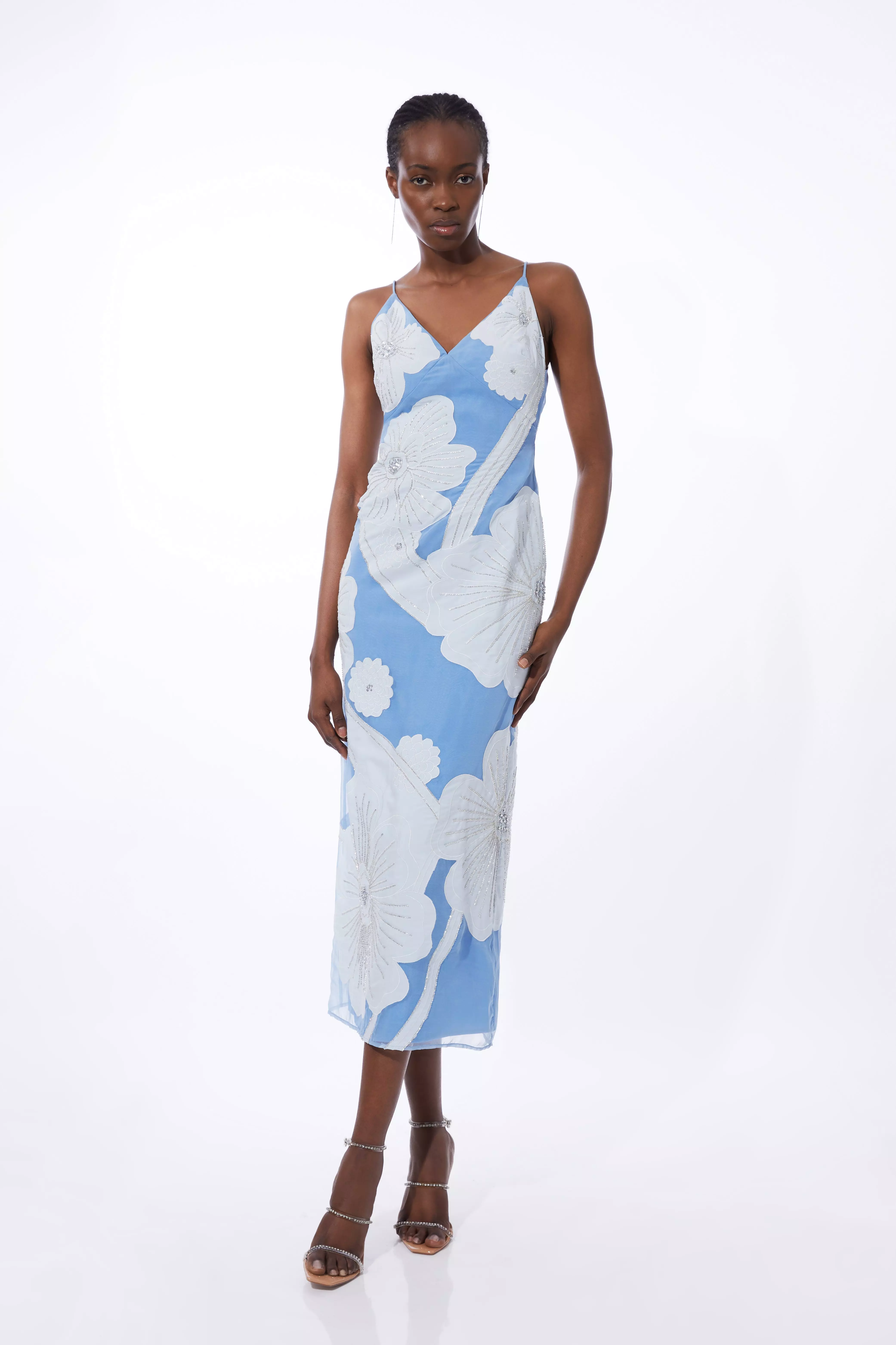 Karen millen shop floral midi dress